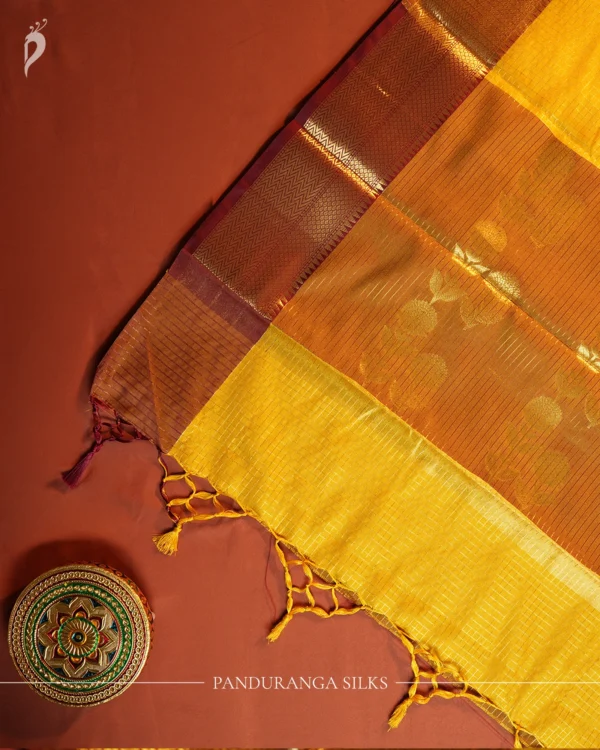 Yellow Fancy Silk Saree with Rich Zari Border for Women Yellow Fancy Silk Saree with Rich Zari Border for Women