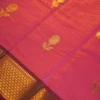 PSFS08.2 Magenta Fancy Silk Saree with Elegant Golden Zari Border