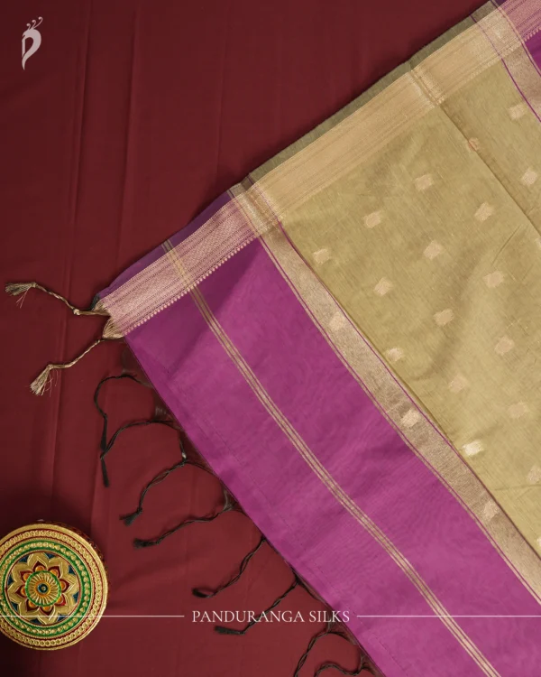 Purple Soft Cotton Saree with Traditional Zari Border for Women Purple Soft Cotton Saree with Traditional Zari Border for Women