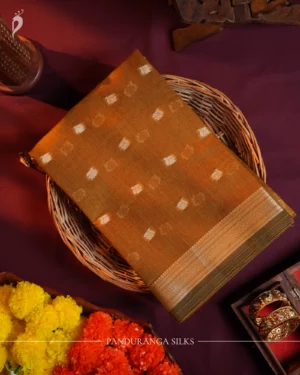 Mustard Soft Cotton Saree with Elegant Woven Zari Border