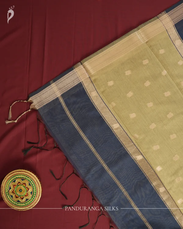 Dark Green Fancy Silk Saree | Panduranga Silks