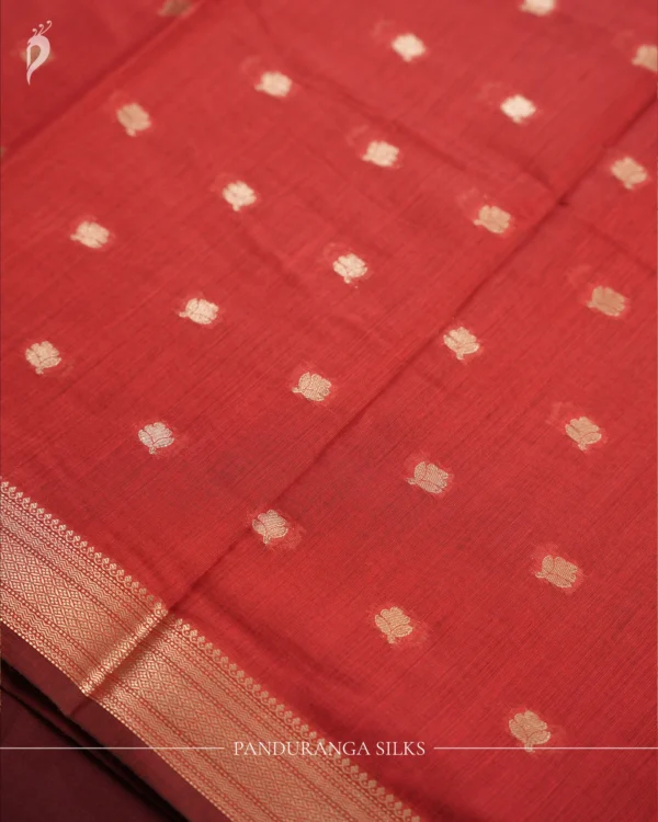 Maroon Soft Cotton Saree with Rich Traditional Zari Border