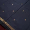PSSC21.2 Dark Blue Soft Cotton Saree with Designer Zari Border Women