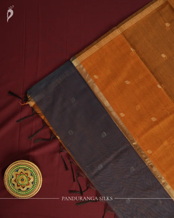 PSSC21.3 Dark Blue Soft Cotton Saree with Designer Zari Border Women