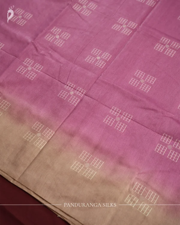 PSTS04.2 Pink Tussar Silk Saree with Silver Border and Elegant Design26