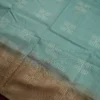 PSTS05.2 Sky Blue Tussar Silk Saree with Silver Border for Women26